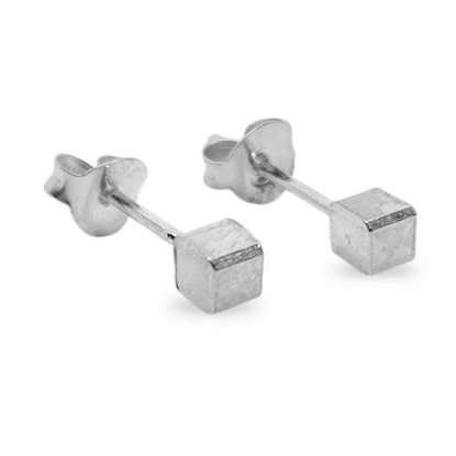 Billede af Classic by Pind ørestik firkant sølv 