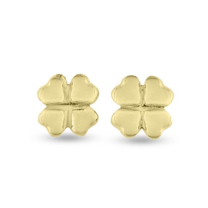 Billede af Ørestik firkløver i guld