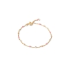 Billede af ENAMEL Copenhagen Lola Tropical armbånd sølv forgyldt med lys emalje (15 + 4 cm)
