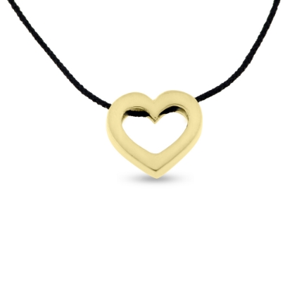 Billede af Vedhæng hjerte, åbent massivt