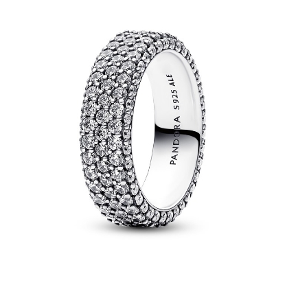Billede af Pandora Timeless Pavé tredobbelt række ring sølv m. cz (str. 48-60)