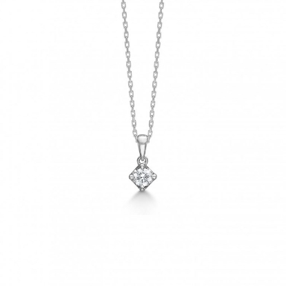Billede af Mads Z "Crown" vedhæng 14 kt. hvidguld m. 0,16ct. W.SI