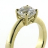 Billede af Ring 4 grab. fatning, syn. sten, 8,0 mm. 14 kt facon 7,4 gr (prisen er excl. guld)