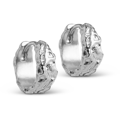 Billede af ENAMEL Copenhagen Nela hoops sølv