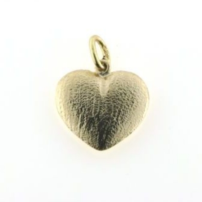 Billede af Vedhæng hjerte, massivt, ovalt øsken 8 kt. facon 4,2 gr. (prisen er excl. guld)