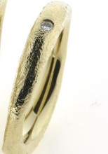 Billede af Ring bølget 1* 0,03 w/vs. 14 kt.