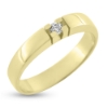 Billede af Ring m. syn. sten 2½ mm. 14 kt. facon. 4,0 gr. (prisen er excl. guld)