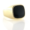 Billede af Ring, herrering med onyx sten, 8 kt. facon + 10,4 gr. (prisen er excl. guld)