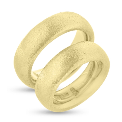 Billede af Vielses & Forlovelses ringe oval profil, bred. 7,1 mm. tk. 3,3 mm.  SE VARIANTER