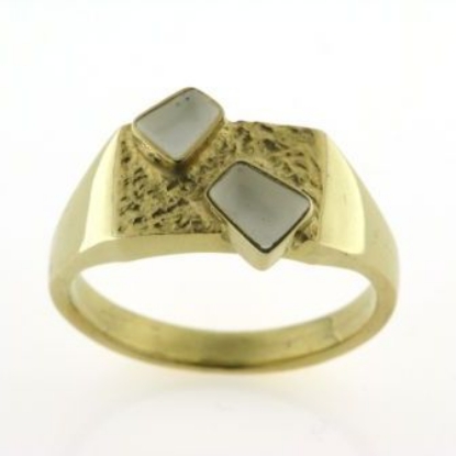 Billede af Herrering m. 2 tæn. 8 kt. facon 10,8 gr (prisen er excl. guld)