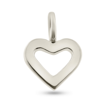 Billede af Vedhæng hjerte, massivt 925s.