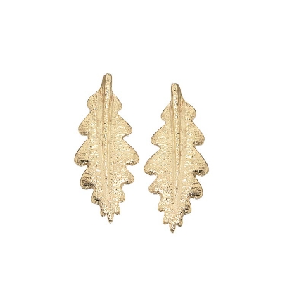 Billede af Scrouples Ørepynt blad i 8 kt.