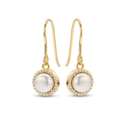 Billede af *Spirit Icons Euphoria øreringe forgyldt sølv m. fvp + cz