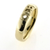 Billede af Herrering, massiv med udsavet monogram  (3 bogstaver) 14 kt. 