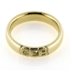 Billede af Herrering, massiv med udsavet monogram  (3 bogstaver) 14 kt. 