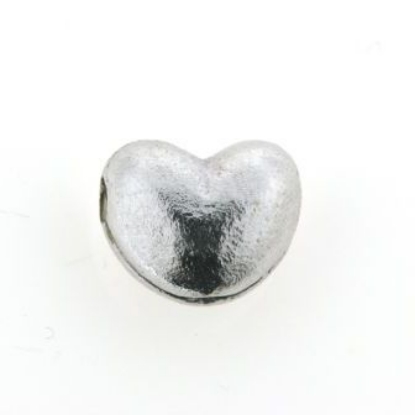 Billede af Lås hjerte, hamret 14 kt. hvg.