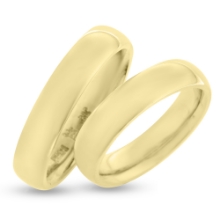 Billede af Vielses & Forlovelses ringe, 7 brill. 3*0,01, 3*0,02, 1*0,03 w/vs. 14 kt..