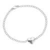 Billede af Jane Kønig Bruised Heart armbånd sølv (str. Medium)