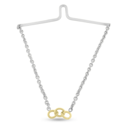 Billede af Loge, slipsekæde, kædeled 925 s. led 8 kt.