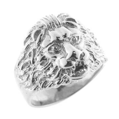 Billede af Herrering med løvehoved 925s. 