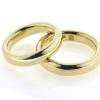 Billede af Vielses & Forlovelses ringe, profil oval ca. 4,6*2,7mm 18 kt