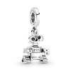 Billede af *Pandora DISNEY PIXAR Wall-E charm sølv m. rød og sort emalje
