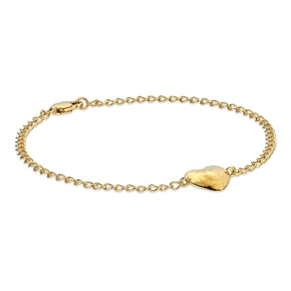 Billede af Jane Kønig Bruised Heart armbånd forgyldt sølv (str. M+L)