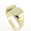 Billede af Herrering massiv lukket bund, plade 17*11,5mm 8 kt.