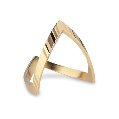 Billede af Jane Kønig Reflection V ring sølv forgyldt (str. 46-60)
