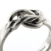 Billede af Ring med knob "pælestik" 925s (-59)