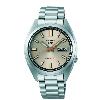 Billede af Seiko 5 Sports Automatic ur stål lænke champagnefarvet skive 37mm 10bar