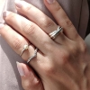 Billede af By Pind ring sølv  3i'en br. 5,8 mm. str. 54