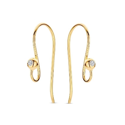 Billede af Spirit Icons Imagine hook 14 kt. guld m. 0,04 ct. w/vs