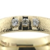 Billede af Ring 14 kt. med 3 brillanter a 0,09 ct. facon + 12,7 gr. (prisen er excl. guld)