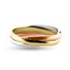 Billede af Ring 3 i en ring, 2,5 mm. tk. 1,0 mm. 8 kt. (60-69)