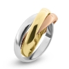 Billede af Ring 3 i en ring, 2,5 mm. tk. 1,0 mm. 8 kt. (60-69)