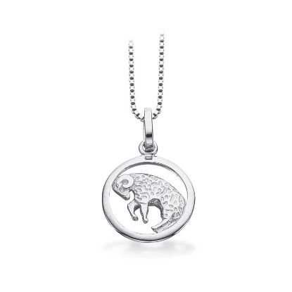 Billede af Stjernetegn Vædder sølv