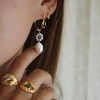 Billede af *STINE A ring My Love Rock m. blå og pink sten sølv forgyldt (str. 56)