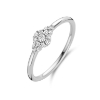 Billede af Spirit Icons Ascot ring small 14kt. hvidguld med 0,15 ct w/vs diamanter (str. 56)