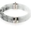 Billede af Armring jade med fatninger, sølv