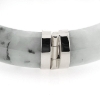 Billede af Armring jade med fatninger, sølv