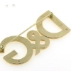 Billede af Broche D&G, 2 brill. a 0,03 w/vs.14 kt.