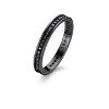 Billede af *Spirit Icons ring Chick sølv sort rhod blank cz str 52