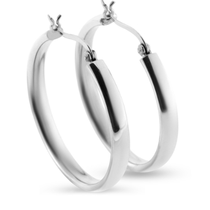 Billede af By Pind creol sølv vippelås 35mm (3,5cm i diameter)