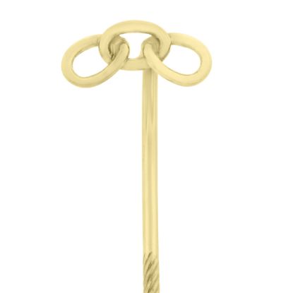 Billede af Loge stiknål str. MELLEM, 11,5 mm. 8 og 14 kt. + med forgyldt nål