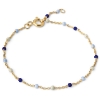 Billede af ENAMEL Copenhagen Lola Marine armbånd sølv forgyldt m. emalje (15,5 + 2cm)

