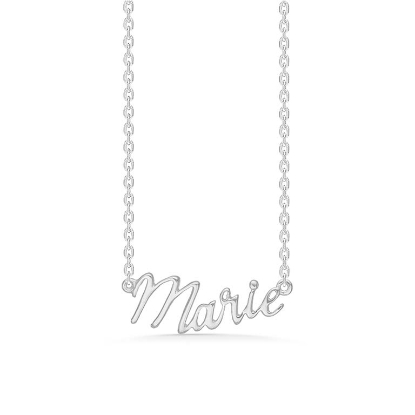 Billede af Studio Z "Name Tag - MARIE" halskæde sølv (40-45 cm)