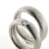 Billede af 1 par ringe, damering med brill. 0,25 w/vs. 14 kt. hvg.