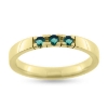 Billede af Alliance ring 3* smaragd a ca. 0,06 ct. 14 kt.
