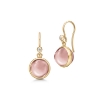Billede af Julie Sandlau Prime Dusty Rose øreringe forgyldt sølv med rosa krystal